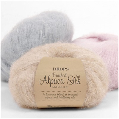 Brushed alpaca silk
